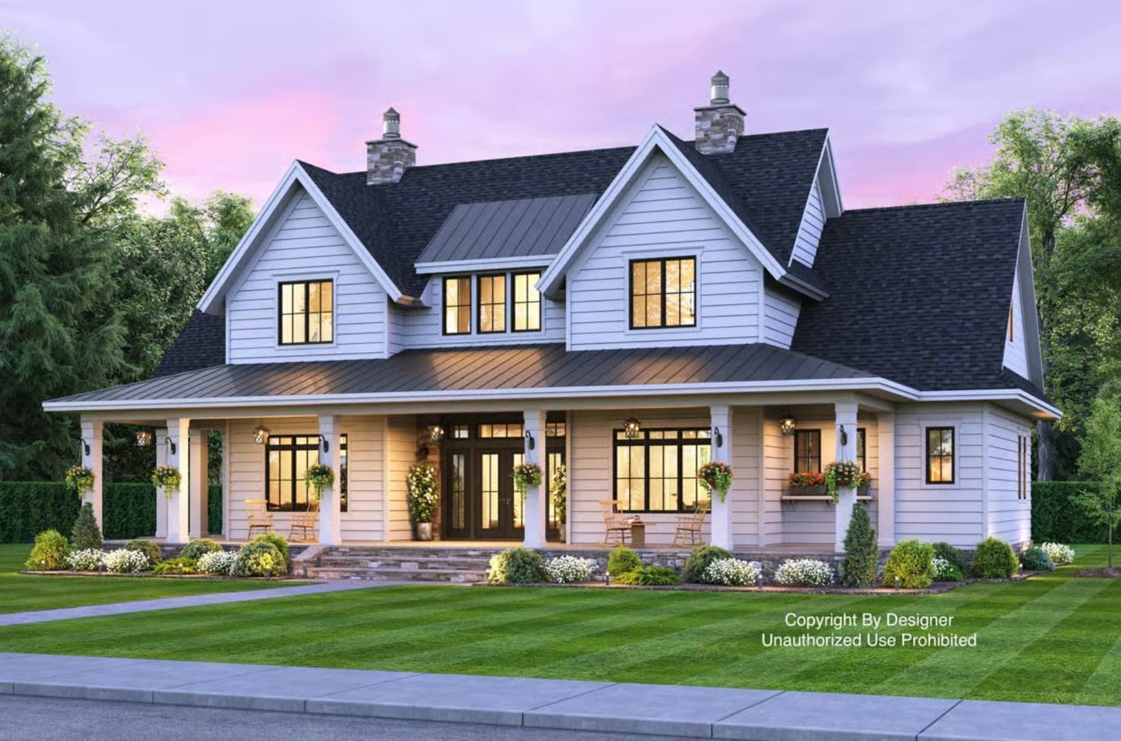 Warm residential rendering supporting client testimonial storytelling